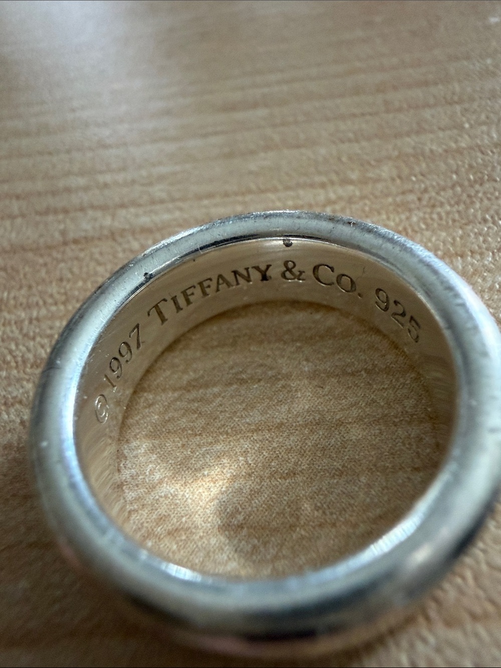 Tiffany & Co. Silver 1837 Ring - Picture 3 of 5